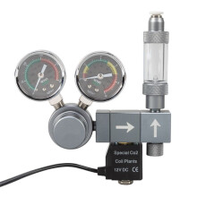 CO2 Regulator Dual Meter Solenoid Valve Foam Recorder Control System Fish Tank CO2 Pressure Reducing Valve C EU Plug