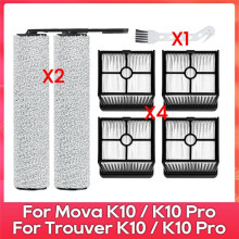 Roller Main Brush HEPA Filter Kit for Trouver K10 & K10 Pro Wet Dry Cordless Vacuum Cleaner Replacement Parts