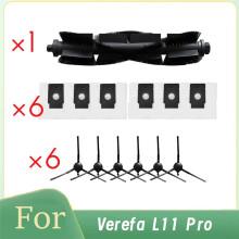13 PCS for Verefa L11 Pro Self Emptying Robot Vacuum Main Side Brush Dust Bags Essential Vacuum Accessories