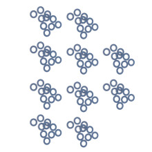 100Pcs Drain Plug Gasket 90430 12031 Alu
