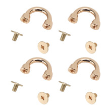 20 Sets Leichtgoldenes Metallbogenbrücken-Schnalle mit 5,5 mm PH Schraube