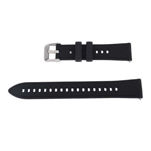Breathable Silicone Watch Strap GT4 Black 2