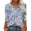Women's sleeve V-neck T-shirts for Spring  comfortable,-Multi L 1