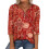 Women's sleeve V-neck T-shirts for Spring  comfortable,-Multi S 6