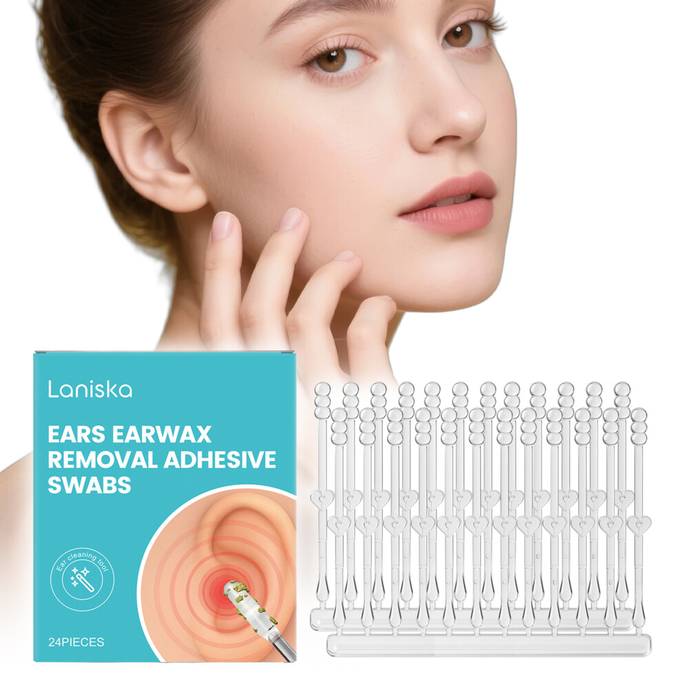 Roc-Electron 24Pcs Soft Earwax Removal Sticks, Safe & Gentle