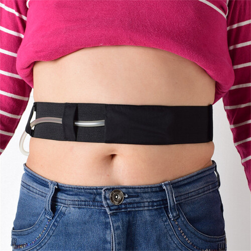 (Black, M) Ceinture Dialyse Péritonéale Ajustable Respirante