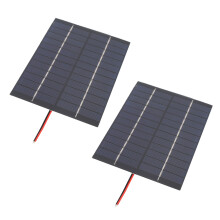 2W 12V Polykrystallines Solarmodul Ladegerät 110x136mm