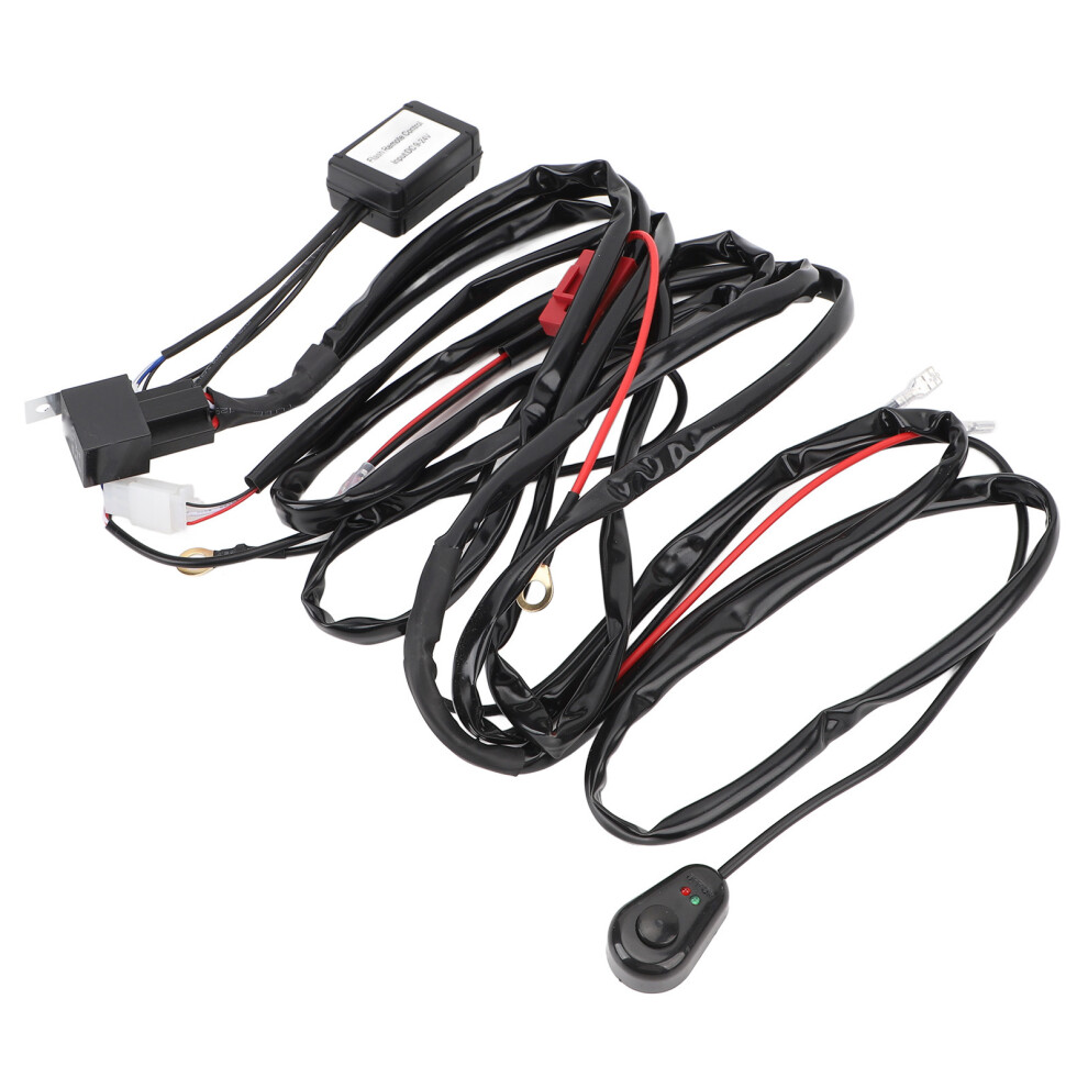 Dc12v Wireless Remote Wiring Harness Kit 9.84Ft 40A 16Awg For Led S Light 7671391180065