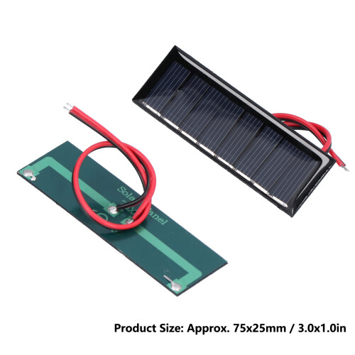 2x 0.2W 4V Mini Solar Panel with Wire Leads