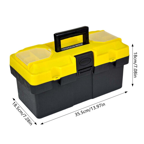 (14") Large Plastic Tool Box (14/17/19\") for Screws & Nails