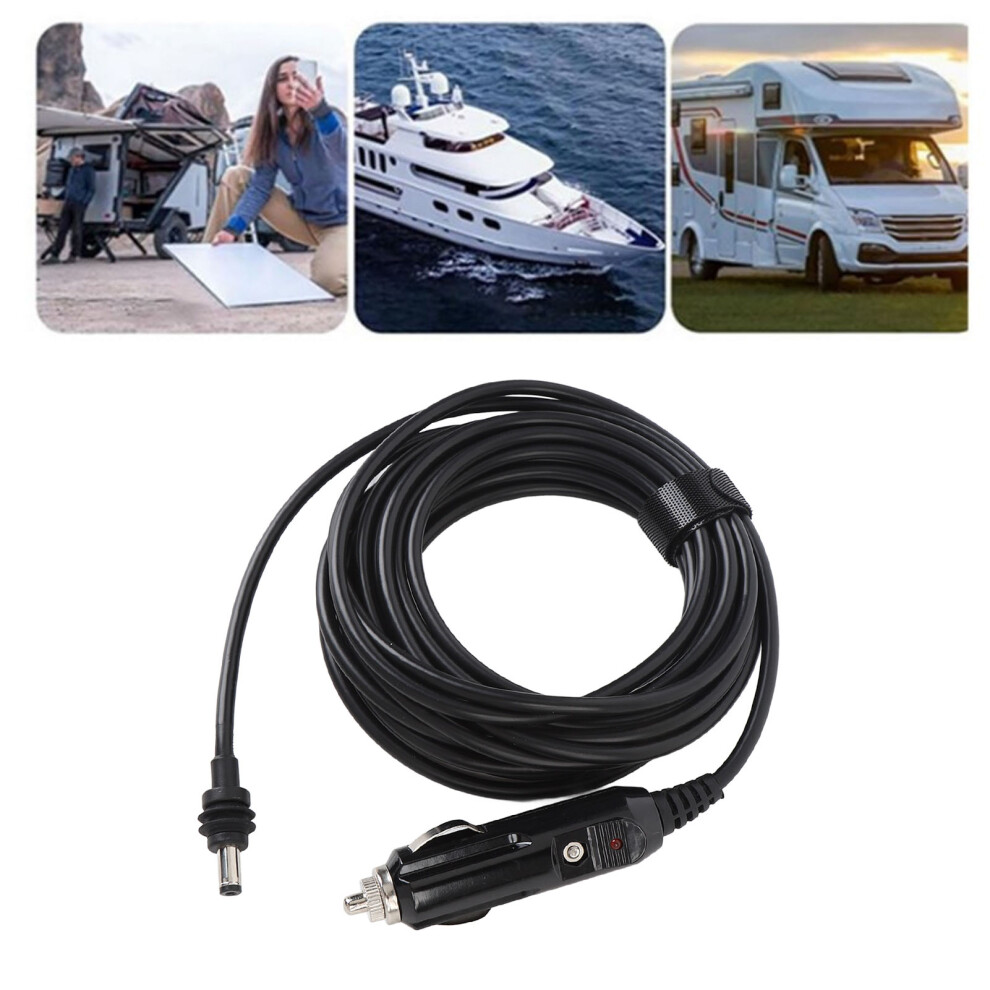 Satellite Dc Car Power Cable 15A 48V 5M Cigar Lighter To Dc Plug 4691391181094