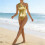 One Shoulder Bodysuits Metallic Sleeveless Bodysuits-Gold L 7