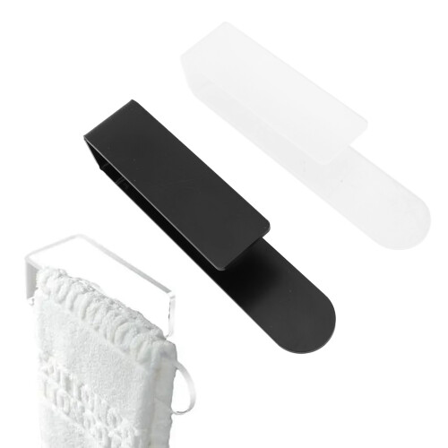 Versatile Plastic Towel Rack with Tape