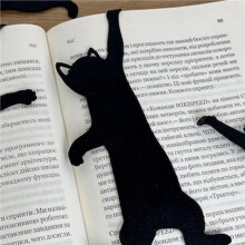 10 St Metall Katt Bokmärken Söta Svart-Katt Bokmärken Kattälskare Presenter, Kattunge Bokmärke Bok Sidavdelare