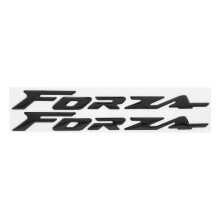 3D Motorrad-Körpersiegel Aufkleber Wasserdicht passend für Honda FORZA 125/250/300 Schwarz