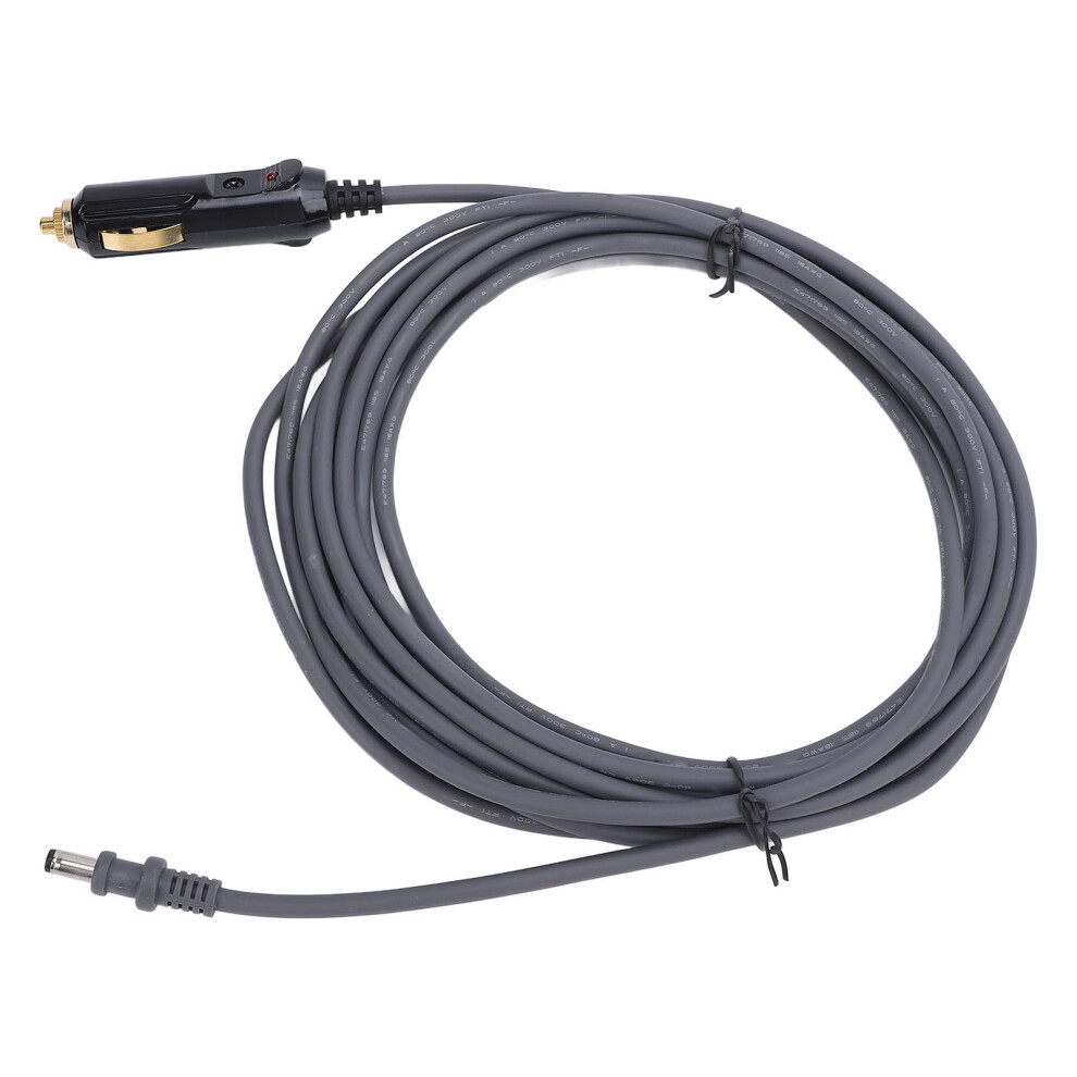 16.4Ft Dc12v-24V Car Cigar Lighter Power Cable 18Awg Water Resistant Gray 8411391183692