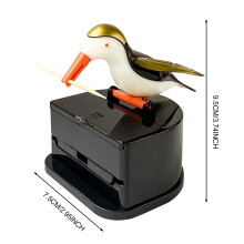 (White bird golden wings (send 1 pack of toothpicks) Bird-Shaped Toothpick Holder for Kitchen & Dining