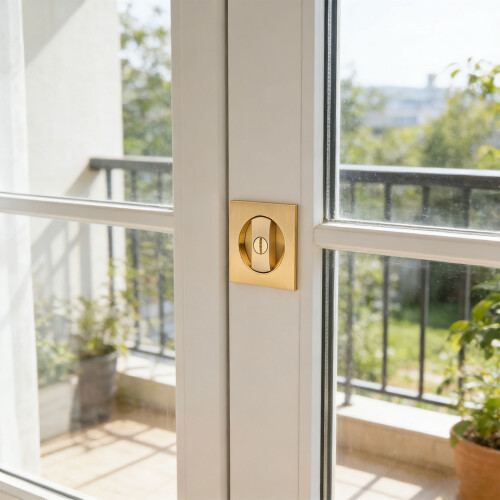 Adjustable Integrated Sliding Entry Lock And Small Handle-Black 2