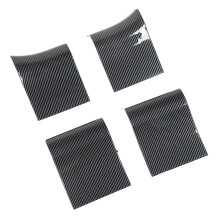 4 Pcs Carbon Fiber Style Inner Door Handle Panel Trim Set Easy Install