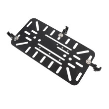 Aluminiumlegierung Motorrad-Seitentaschenhalterung 16 mm Schwarz