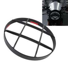 Motorcycle Headlight Guard Cover for 125-401 2019-2023 Impact-Resistant Aluminum Black