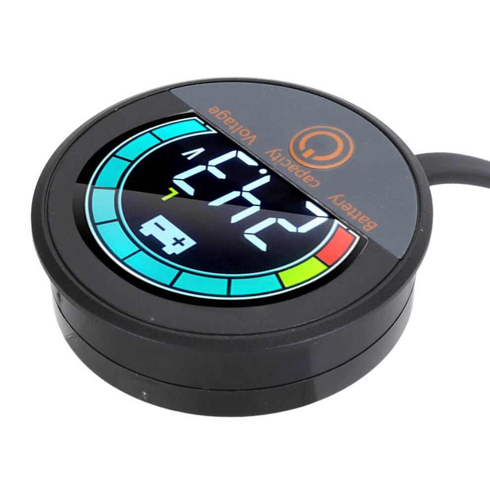 Round Lcd Energy Meter For Motorcycles Cars 8-100V Battery Voltage Monitor 7901391184283