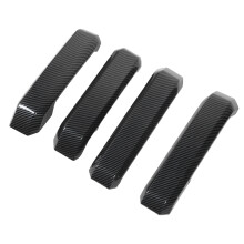 4PCS Carbon Fiber Inner Door Handle Cover Trim Sticker ABS Scratch Protection