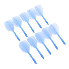 10Pcs Blue Plastic Integrated Dart Flights & Shafts Set – Balance & Speed