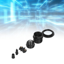 E27 Light Socket 4A Retro Plastic Holder with Cable Clip AC85‑265V Black