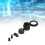 E27 Light Socket 4A Retro Plastic Holder with Cable Clip AC85‑265V Black 1