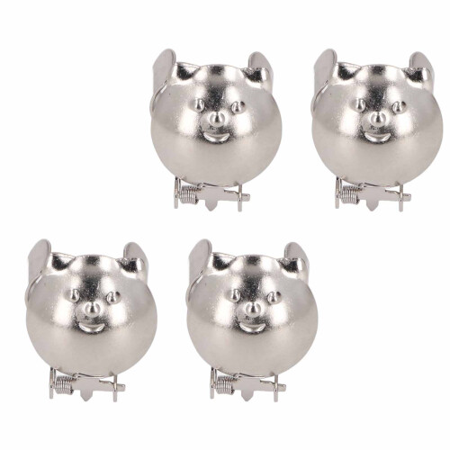 4pcs Metal Automatic Candle Snuffer Extinguisher Silver, 0.7-1inch Diameter 2