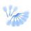10x Dartflights 2BA integriert blau 16