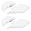 White ABS Shoe Wing Wing Attachment with Buckle, 7x10.5cm 1