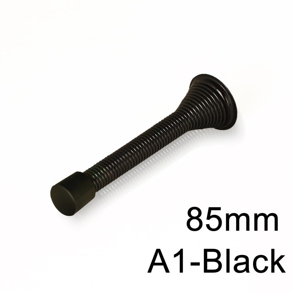 (, 3-3/8") Child Safety Door Stop With Rubber Head Black Roc-Electron