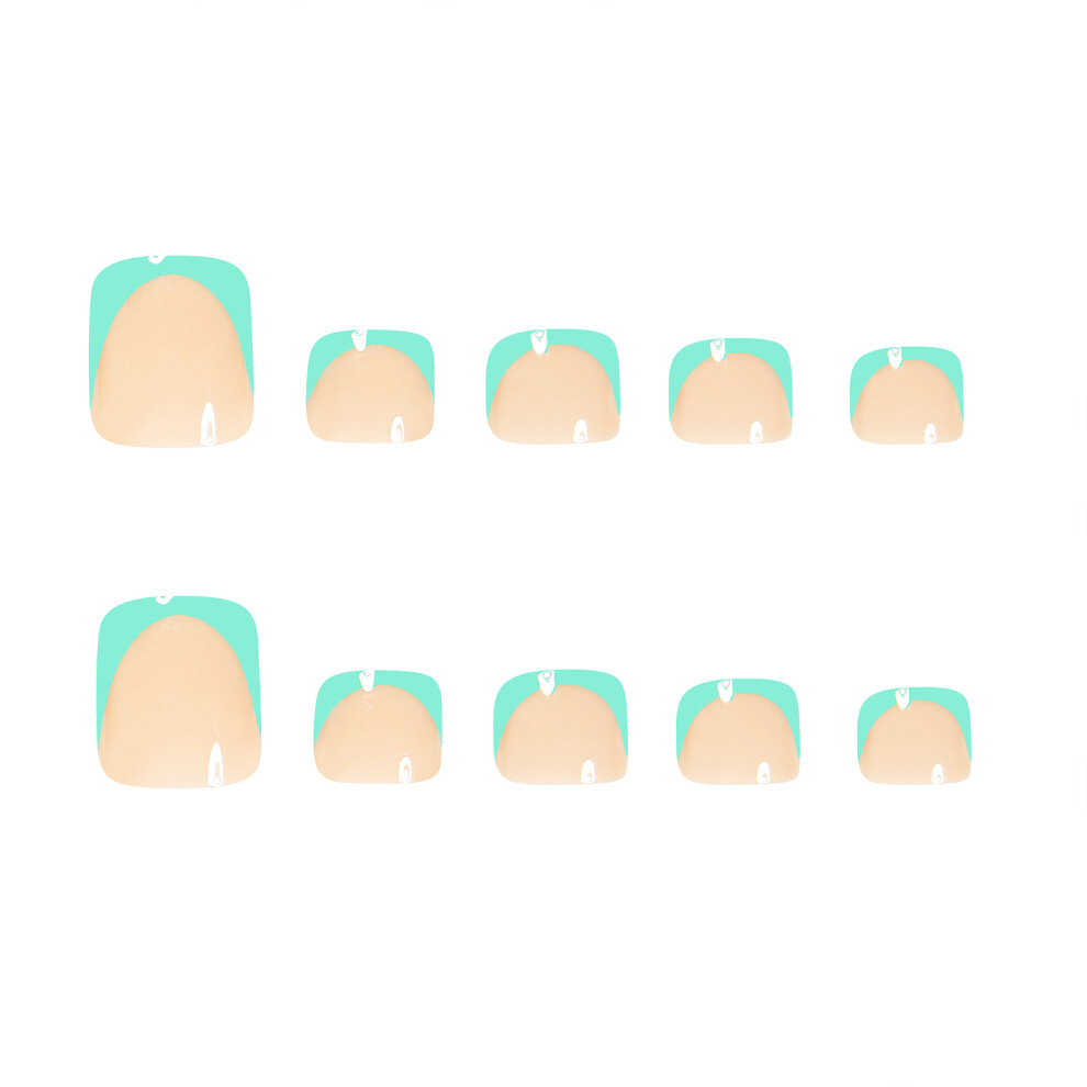 Roc-Electron 24Pcs Press On Nails, Long Lasting, Ultra-Flexible