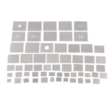 60 Pcs BGA Reballing Stencils Kit 0.3-0.76mm Stainless Steel