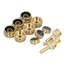 Trumpet Valve Finger Button Cap Set 12 Pack with Abalone Shell for Repair