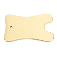 Copper Gua Sha Massage Tool for Back & Shoulder, Coin Shape, 10cm
