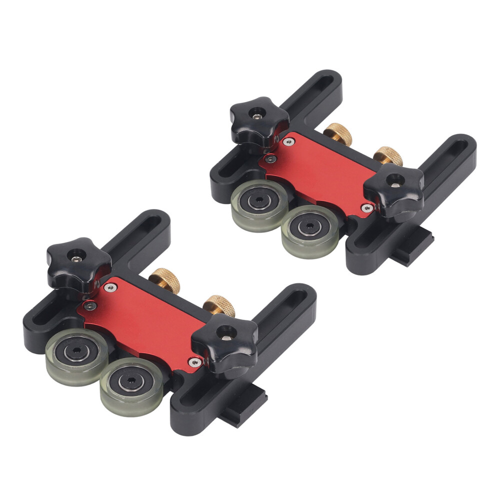 Aluminum 2Pcs Table Saw Feeder 5Mm Stroke Double Wheel Roller 7901391188649