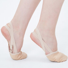 (XL) Girls Dance Socks - Elastic Gymnastics Shoes