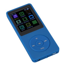 MP3 Player with Voice Recording & Video Playback, 1.82in TFT, Bluetooth 5.0, Blue