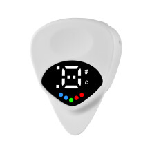 2-in-1 chromatischer Gitarre- und Ukulelen-Tuner mit Hintergrundbeleuchtung, kompakt 32x40x7,5 mm