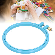 Colorful Plastic Cross Stitch Embroidery Hoop Ring 5in for DIY Art Craft