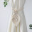 (White) Boho Cotton Curtain Tiebacks, 2PCS, No Tools Needed 3