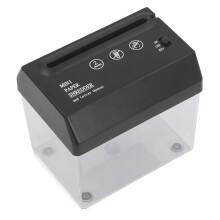 Portable USB Mini Paper Shredder A6 / A4 – Strip Cut, 2 Sheets