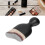 Foundation Makeup Brush Curving Wine Glass Shape Gray ABS 6.5cm 3
