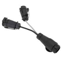 13 Pin to Twin 7 Pin Towing Adapter 12V Trailer Extension Cable