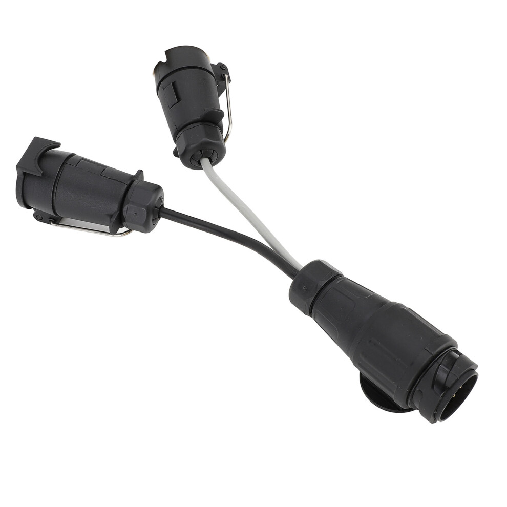 13 Pin To Twin 7 Pin Towing Adapter 12V Trailer Extension Cable 7621391192247