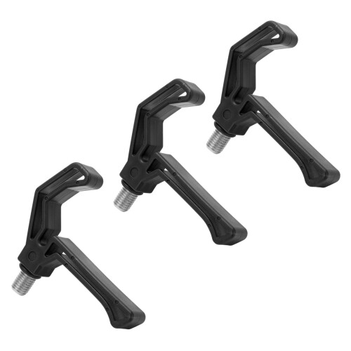 Fish Pole Support Bracket Black Plastic Large Opening Fishing Accessories 1