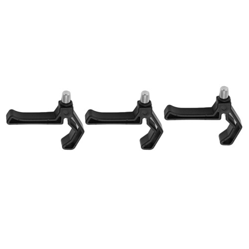 Fish Pole Support Bracket Black Plastic Large Opening Fishing Accessories 2